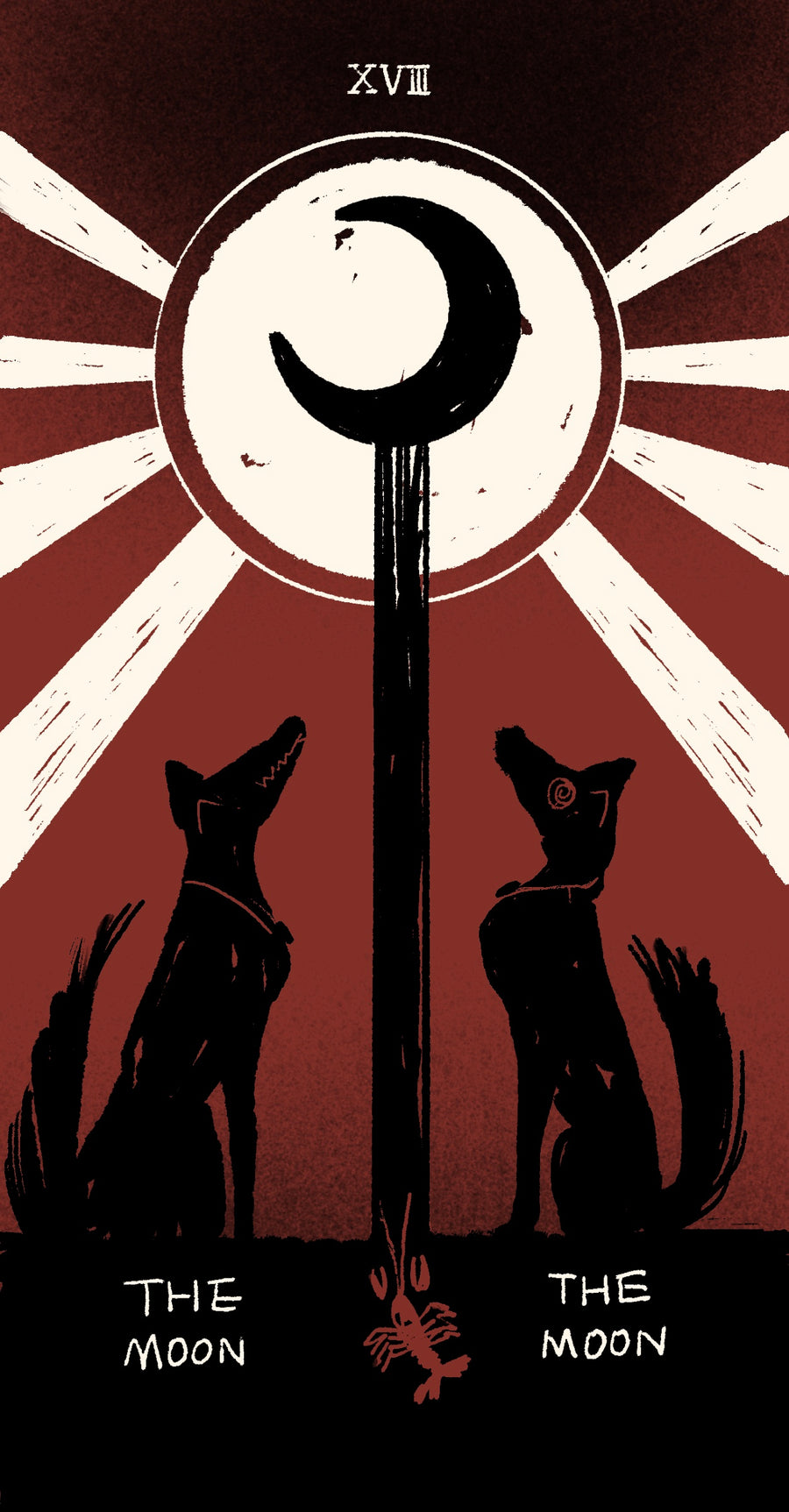 Dirty Red Tarot – The Moon