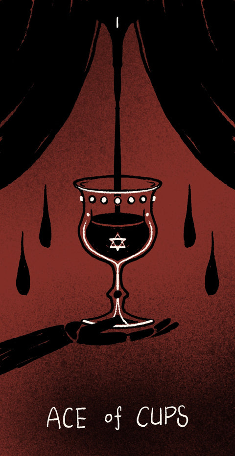 Dirty Red Tarot – Ace of Cups