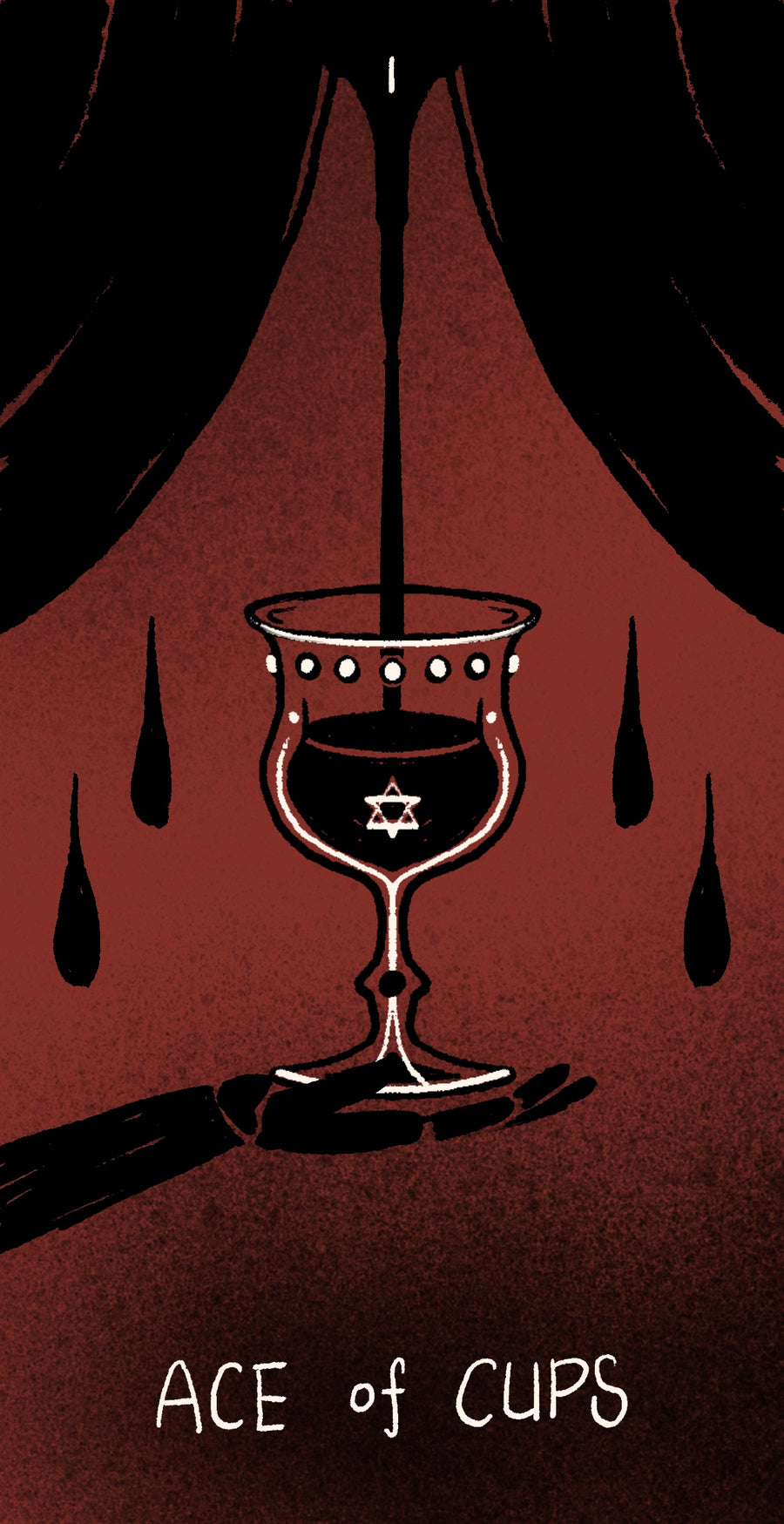 Dirty Red Tarot – Ace of Cups