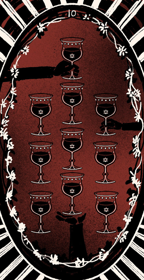 Dirty Red Tarot – Ten of Cups