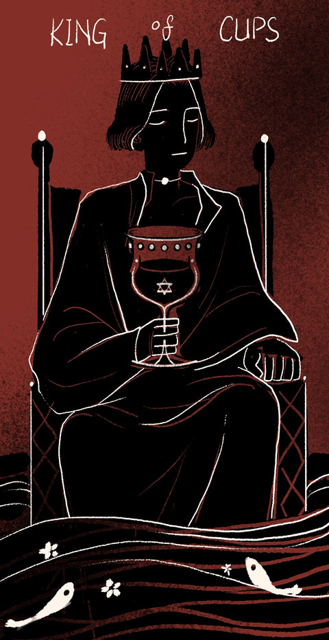 Dirty Red Tarot – King of Cups
