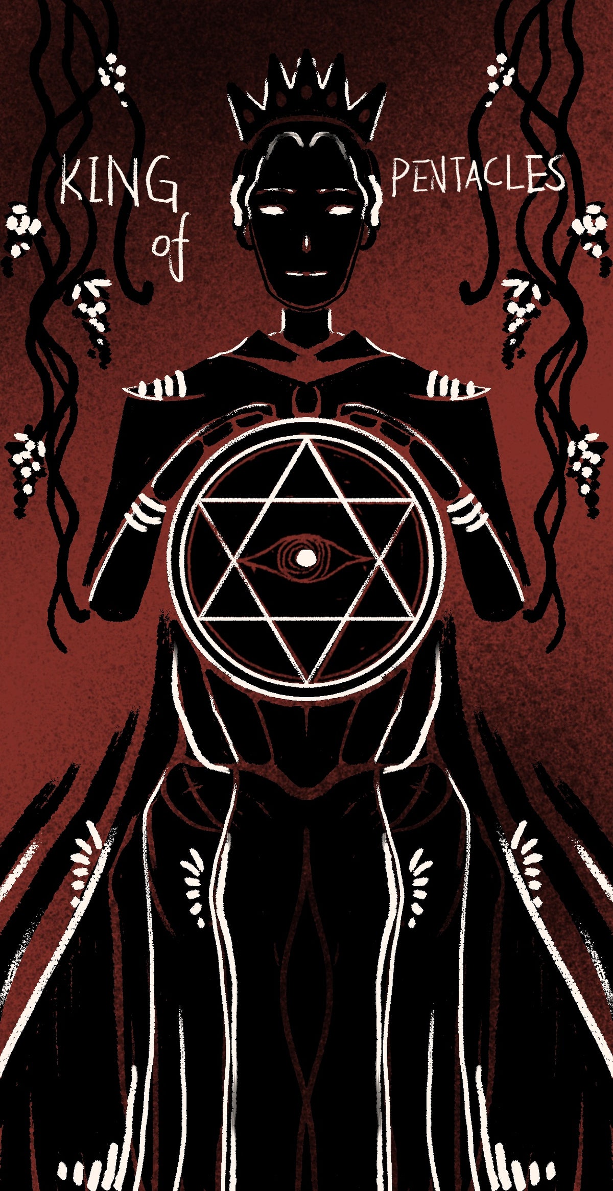 Dirty Red Tarot – King of Pentacles