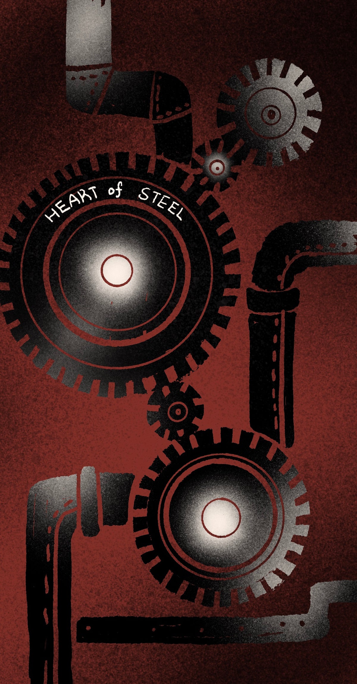 Dirty Red Tarot – Heart Cards-Heart of Steel