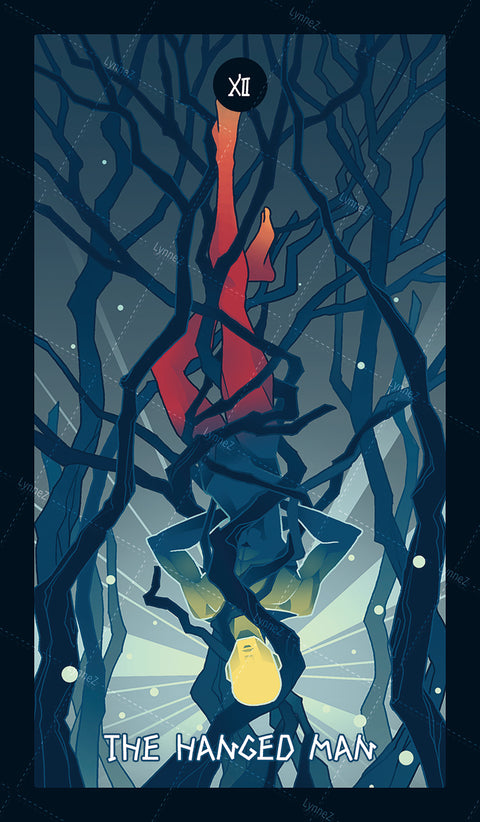 Elemental Strength Tarot – The Hanged Man