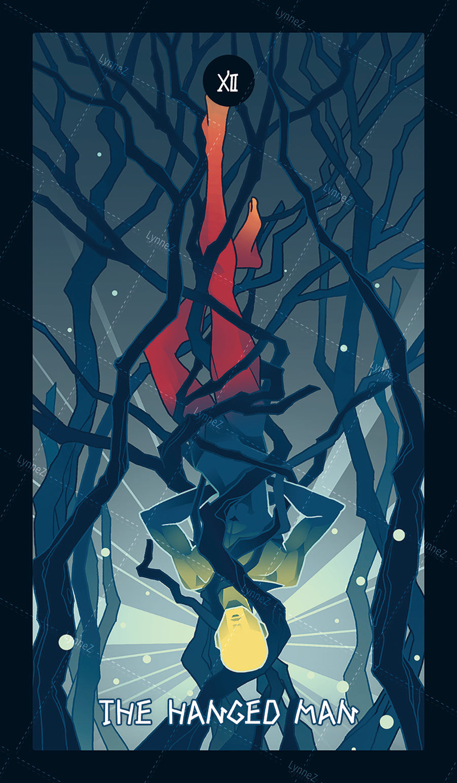 Elemental Strength Tarot – The Hanged Man