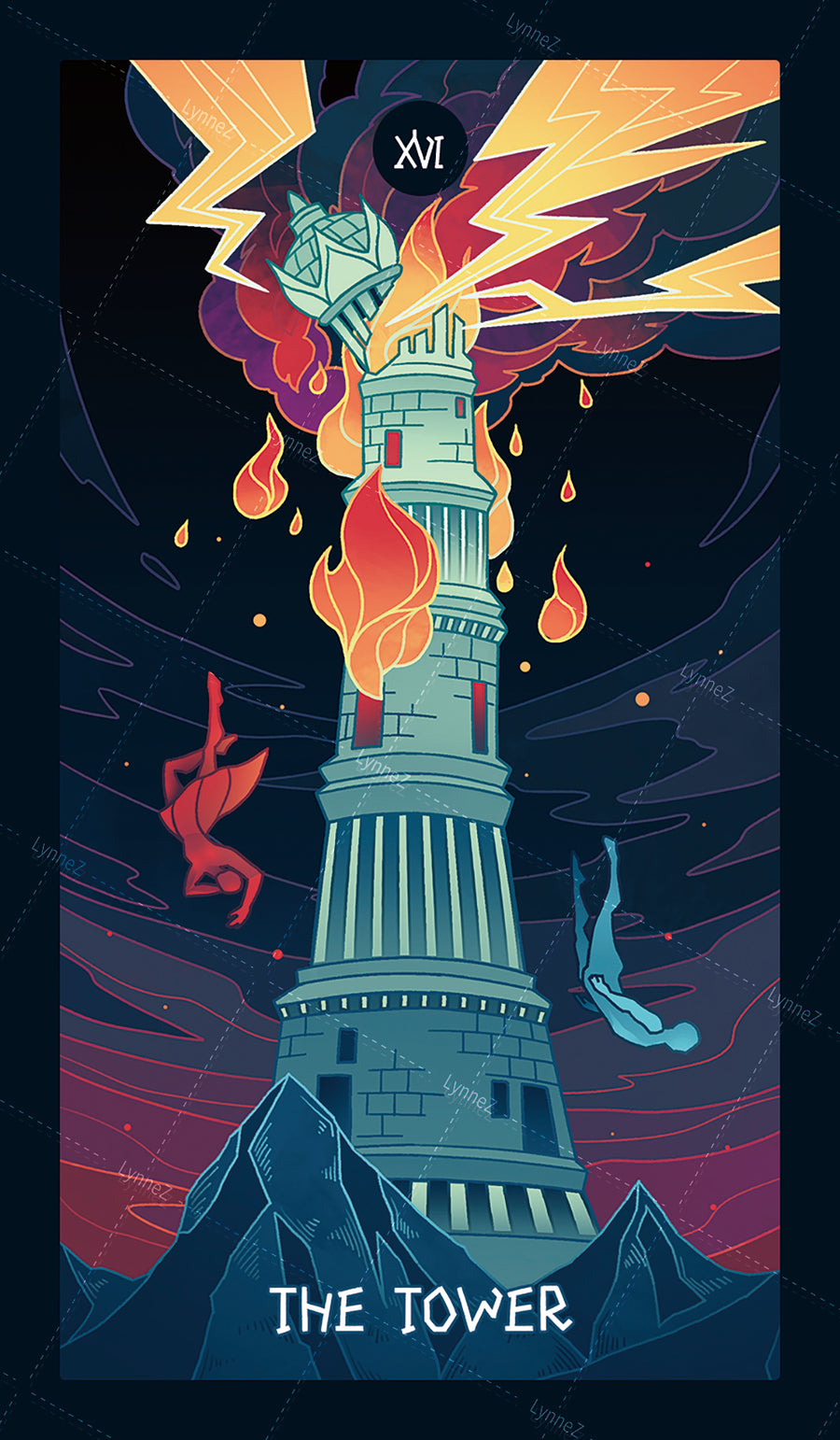 Elemental Strength Tarot – The Tower