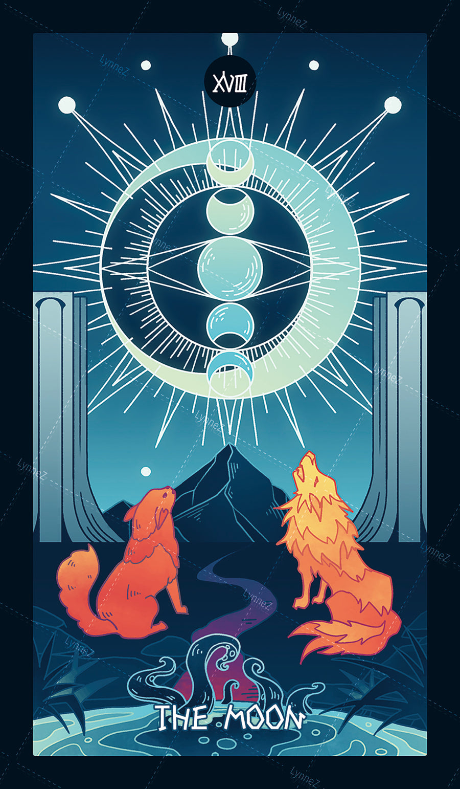 Elemental Strength Tarot – The Moon