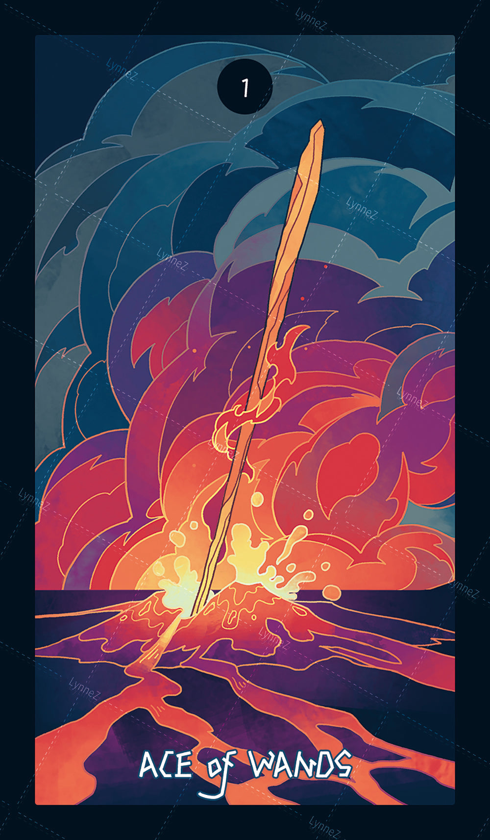 Elemental Strength Tarot – Ace of Wands