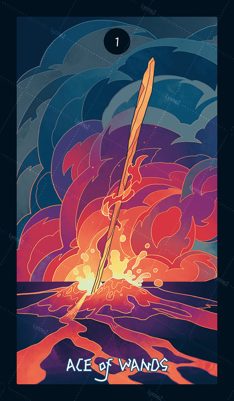 Elemental Strength Tarot – Ace of Wands