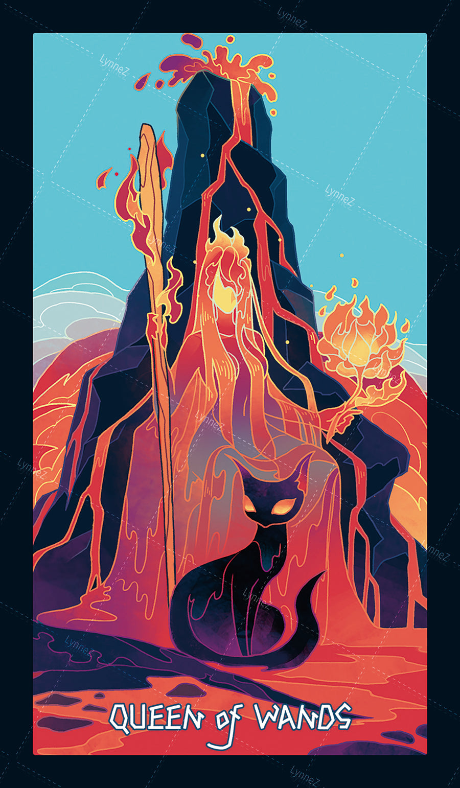 Elemental Strength Tarot – Queen of Wands