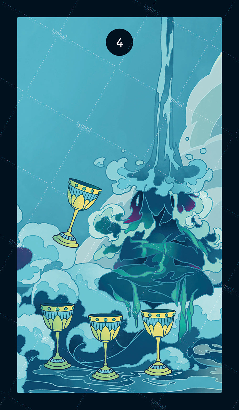 Elemental Strength Tarot – Four of Cups