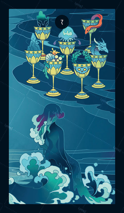 Elemental Strength Tarot – Seven of Cups