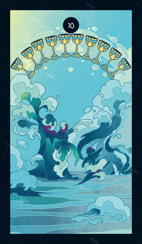 Elemental Strength Tarot – Ten of Cups