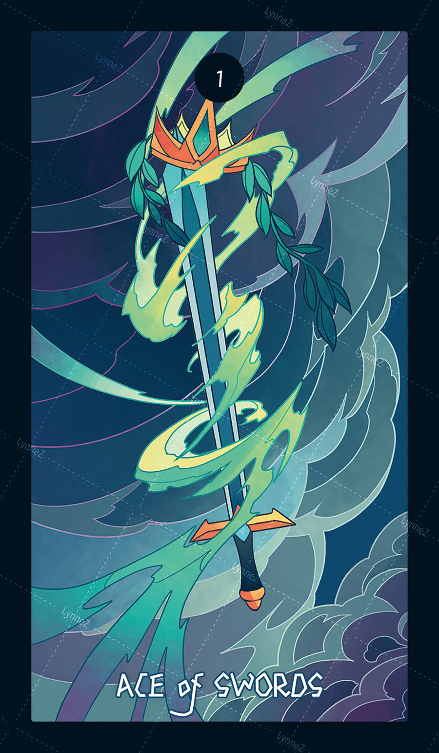 Elemental Strength Tarot – Ace of Swords