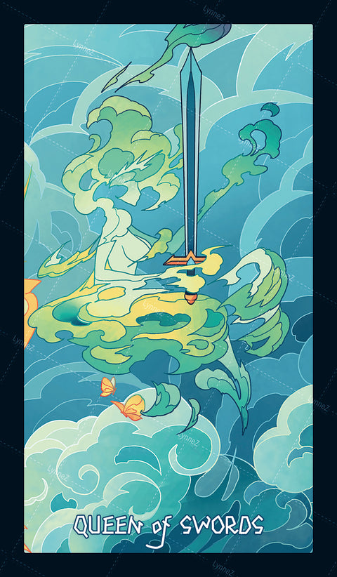 Elemental Strength Tarot – Queen of Swords