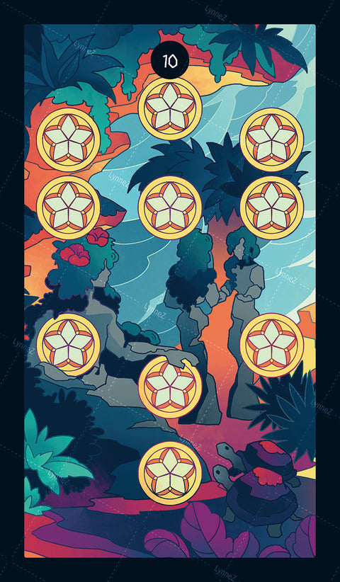 Elemental Strength Tarot – Ten of Pentacles