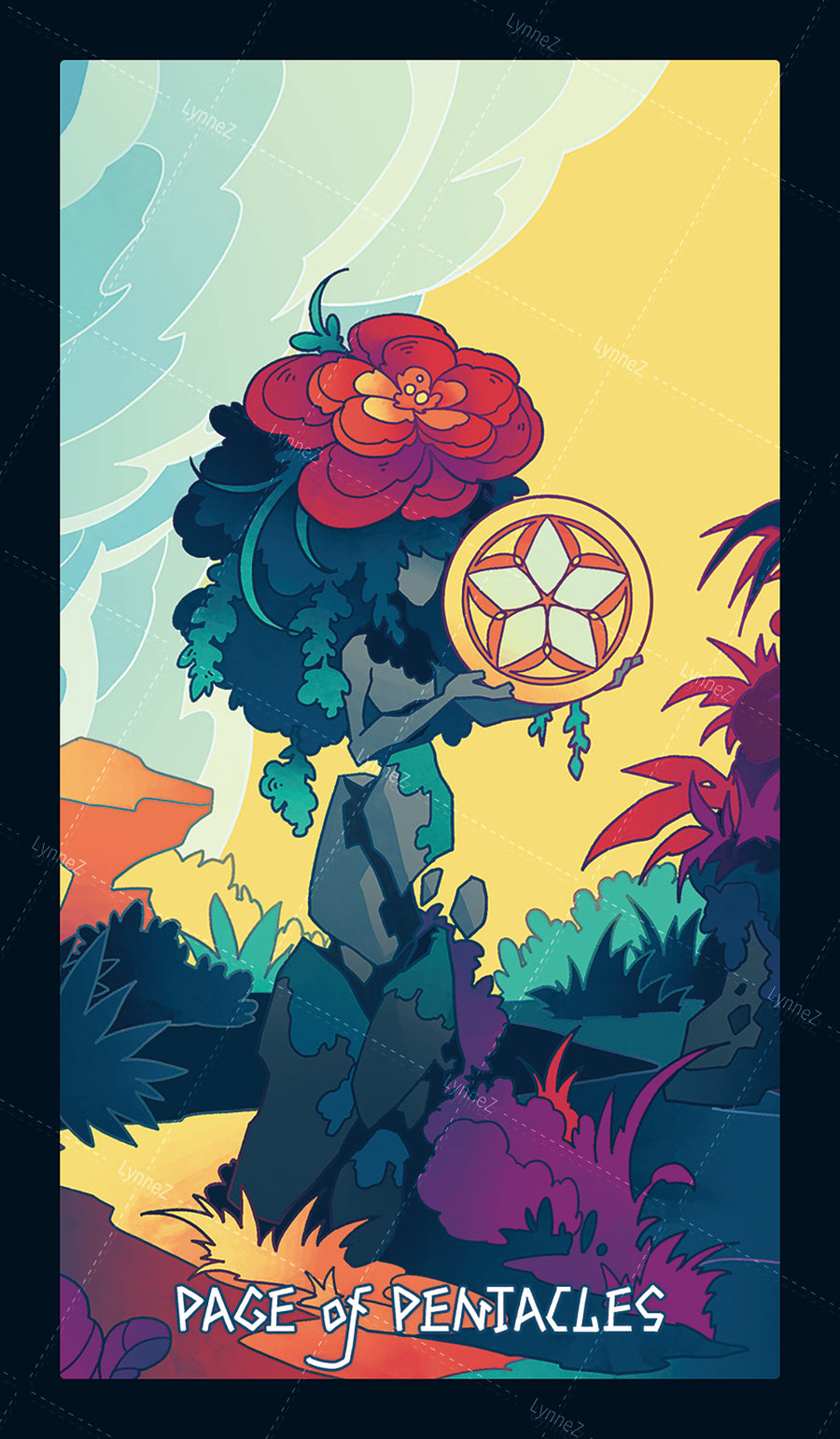 Elemental Strength Tarot – Page of Pentacles