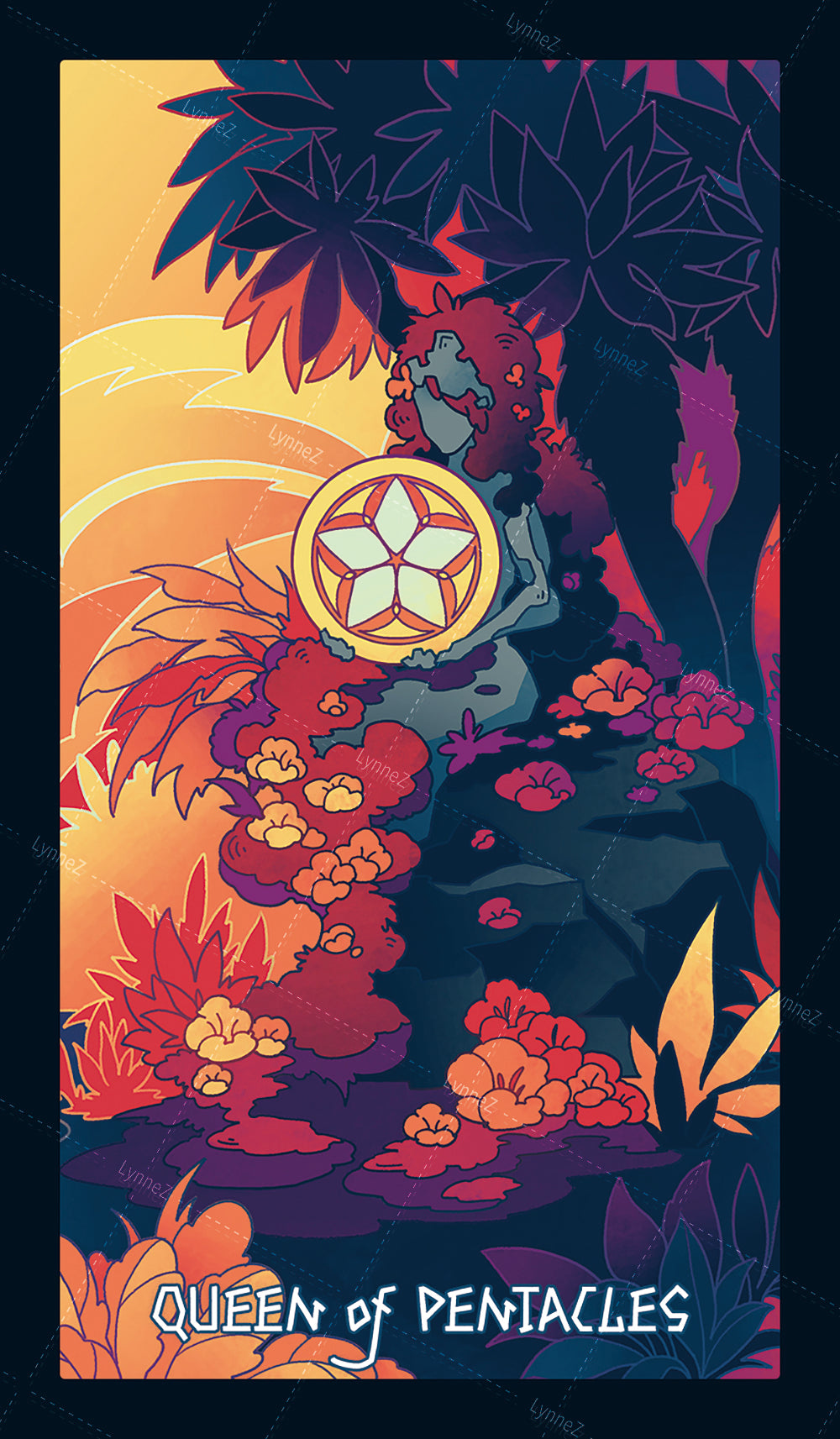 Elemental Strength Tarot – Queen of Pentacles