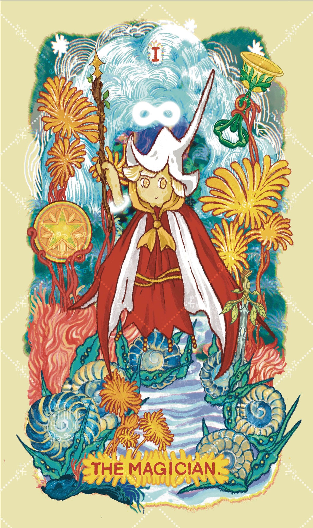 Exotic Flora Tarot – The Magician