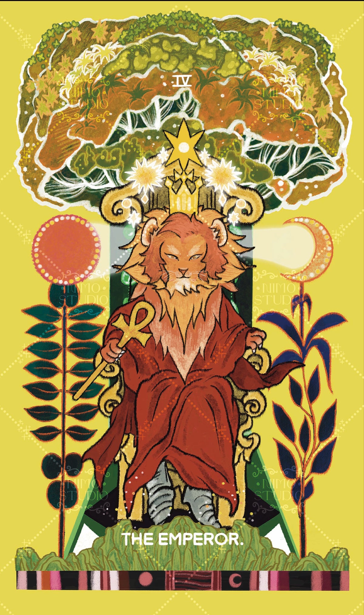 Exotic Flora Tarot – The Emperor