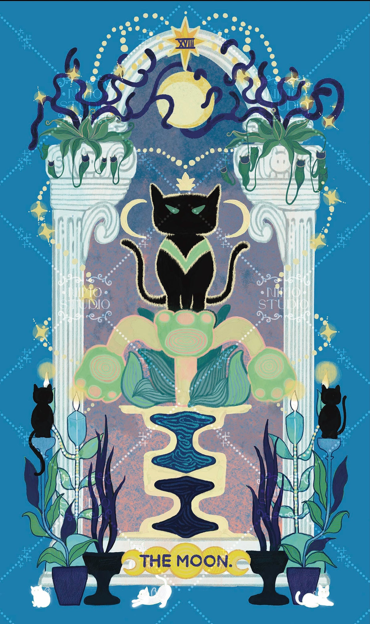 Exotic Flora Tarot – The Moon