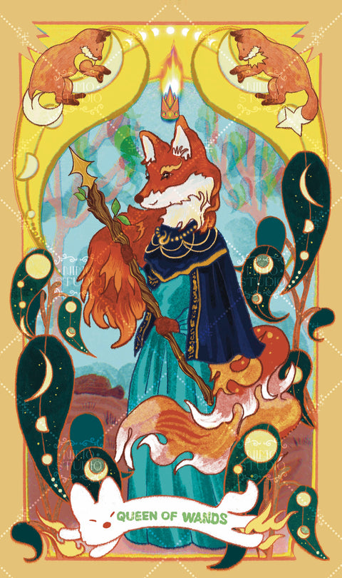 Exotic Flora Tarot – Queen of Wands