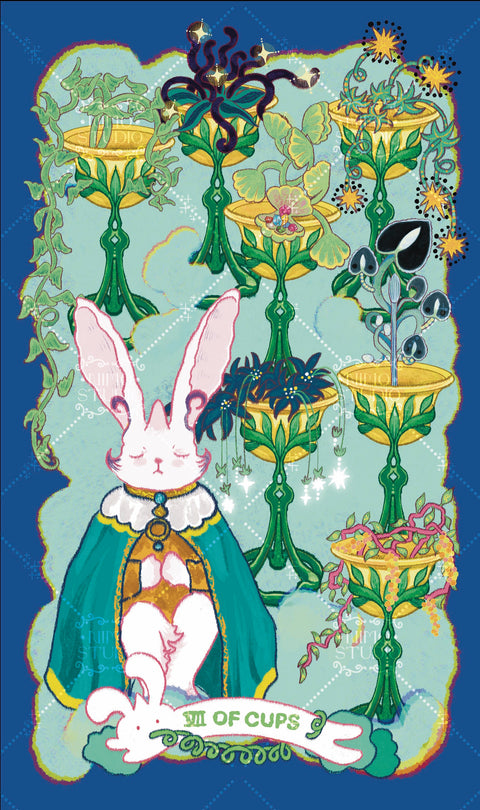 Exotic Flora Tarot – Seven of Cups