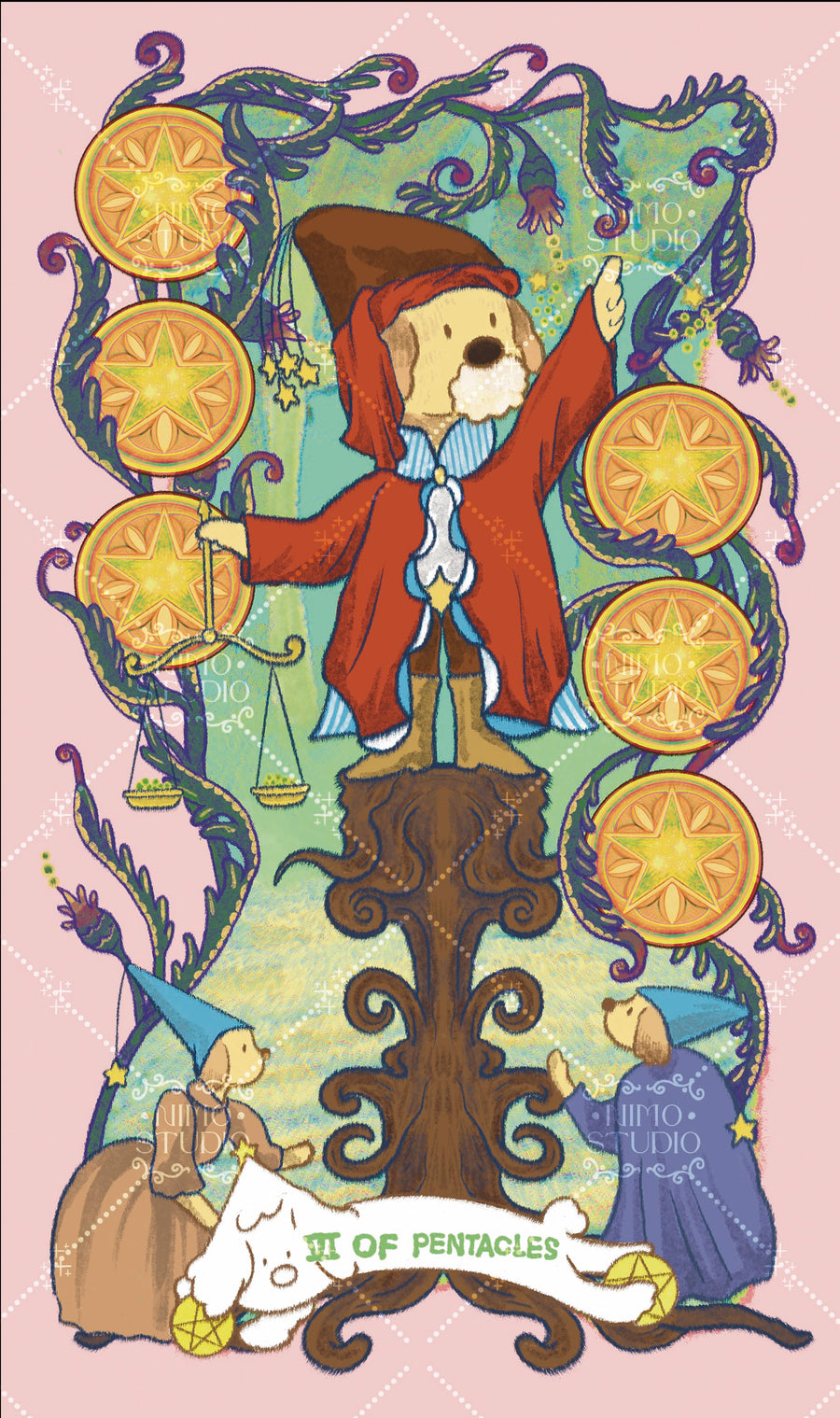 Exotic Flora Tarot – Six of Pentacles