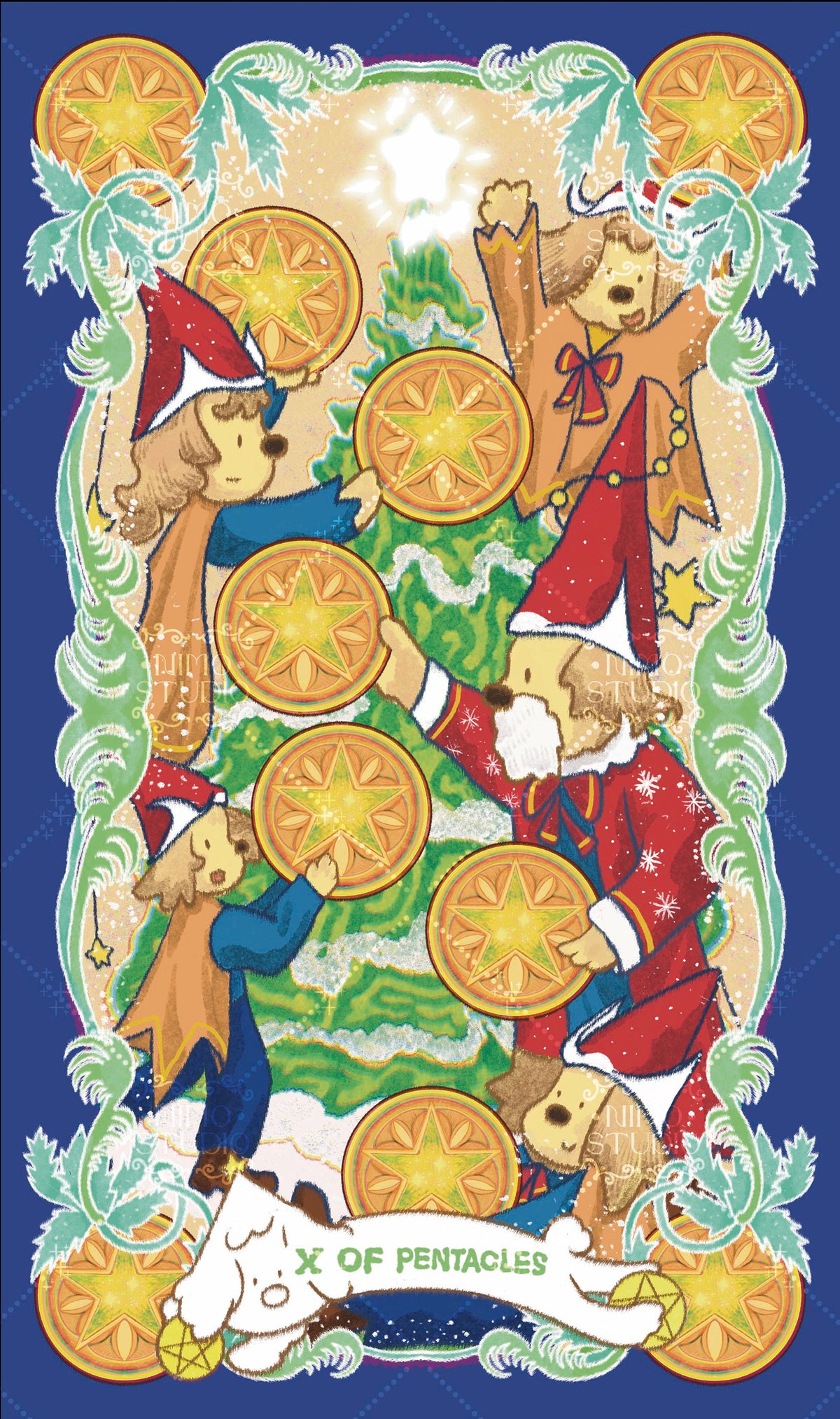Exotic Flora Tarot – Ten of Pentacles