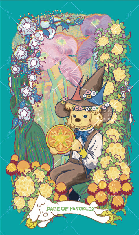 Exotic Flora Tarot – Page of Pentacles