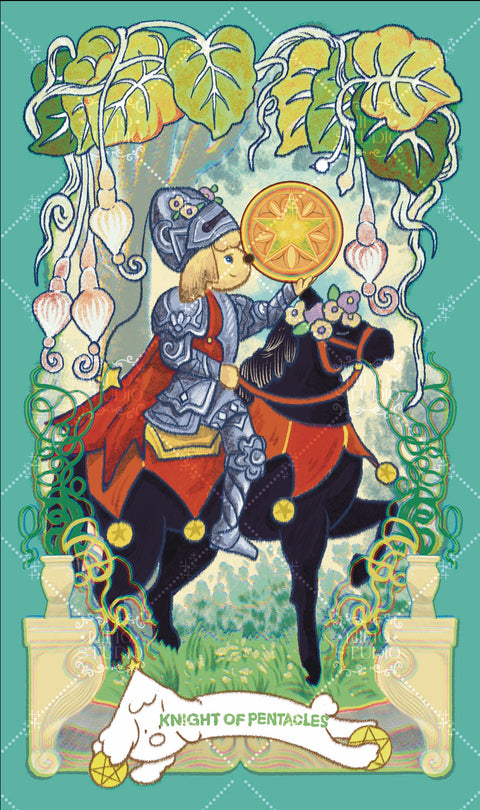 Exotic Flora Tarot – Knight of Pentacles