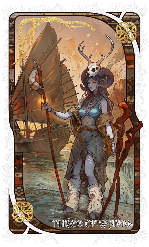 The Forest Knows Tarot – Three of Wands