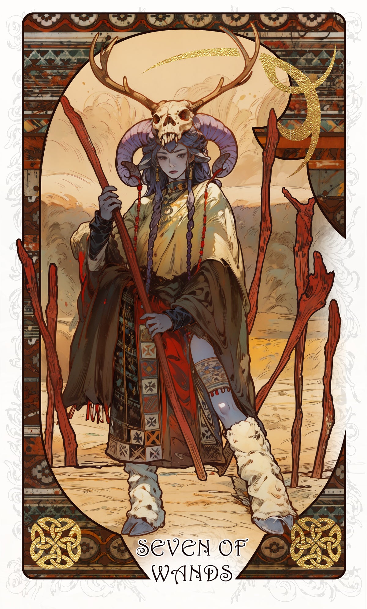 The Forest Knows Tarot – Seven of Wands