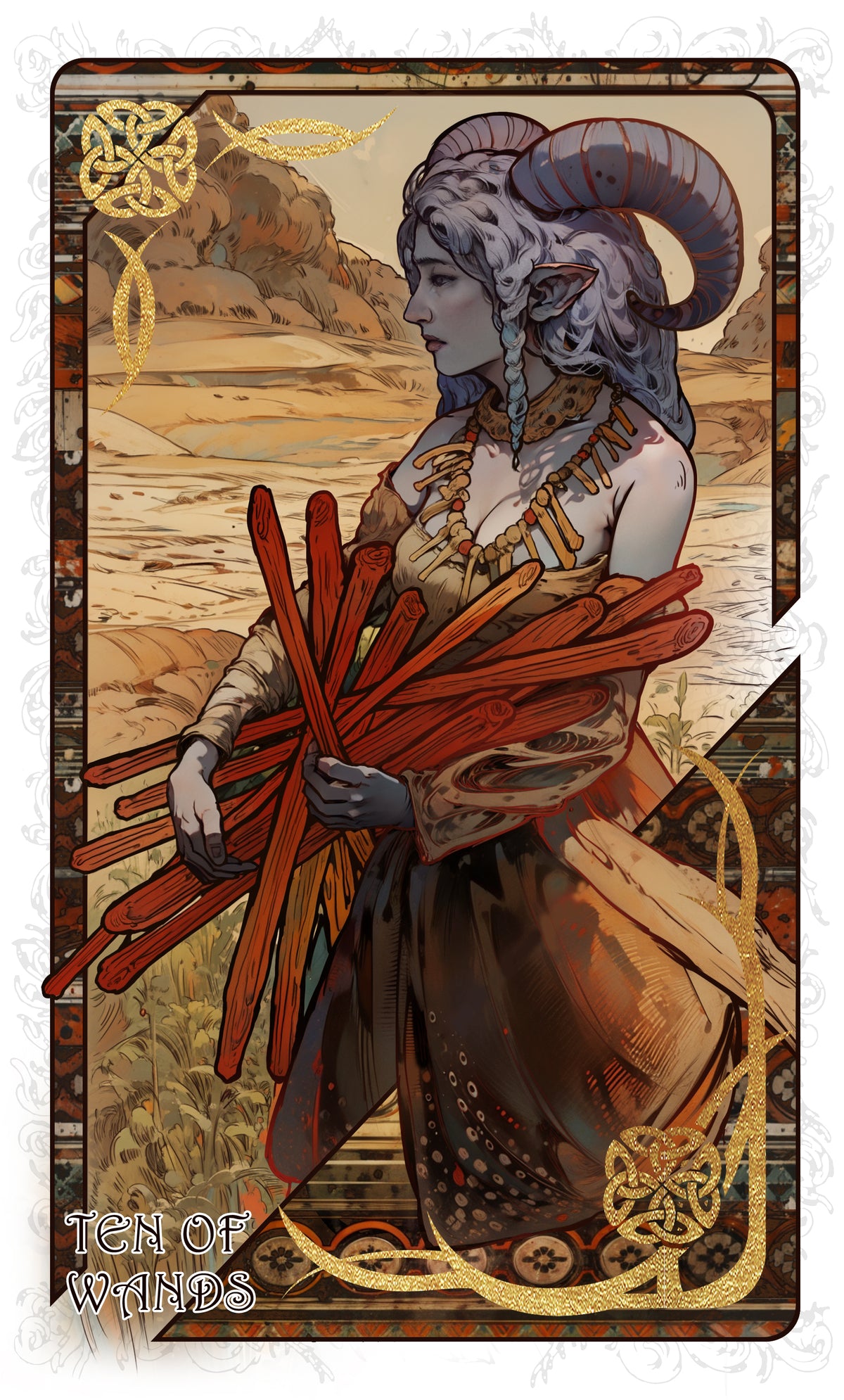The Forest Knows Tarot – Ten of Wands