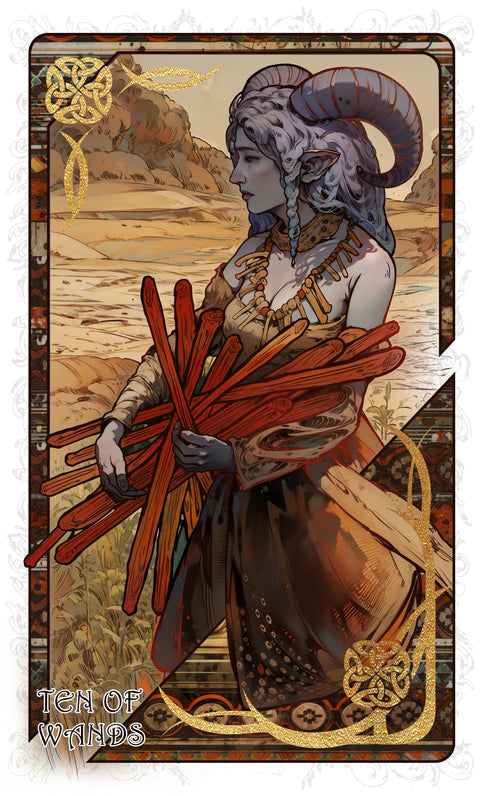 The Forest Knows Tarot – Ten of Wands