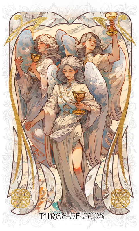 The Forest Knows Tarot – Three of Cups