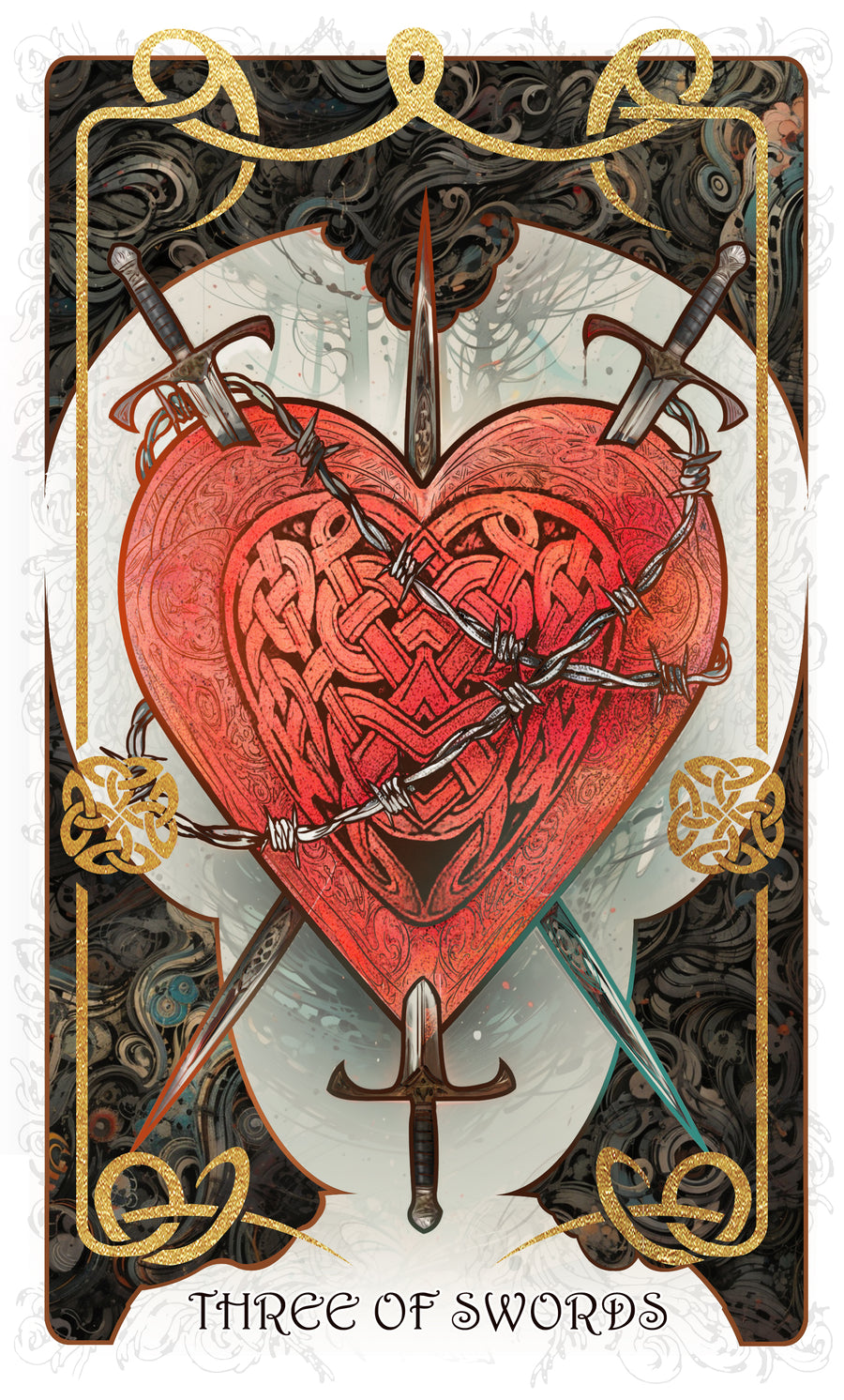 The Forest Knows Tarot – Three of Swords