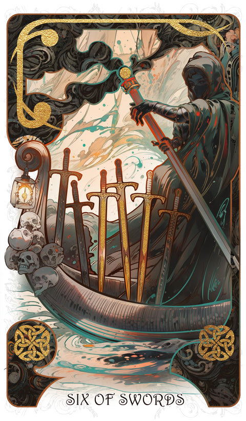 The Forest Knows Tarot – Six of Swords