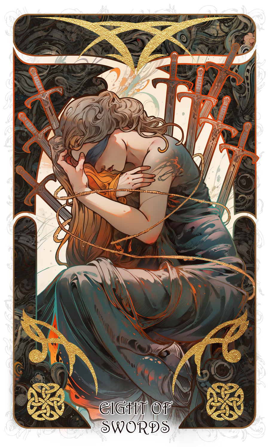 The Forest Knows Tarot – Eight of Swords