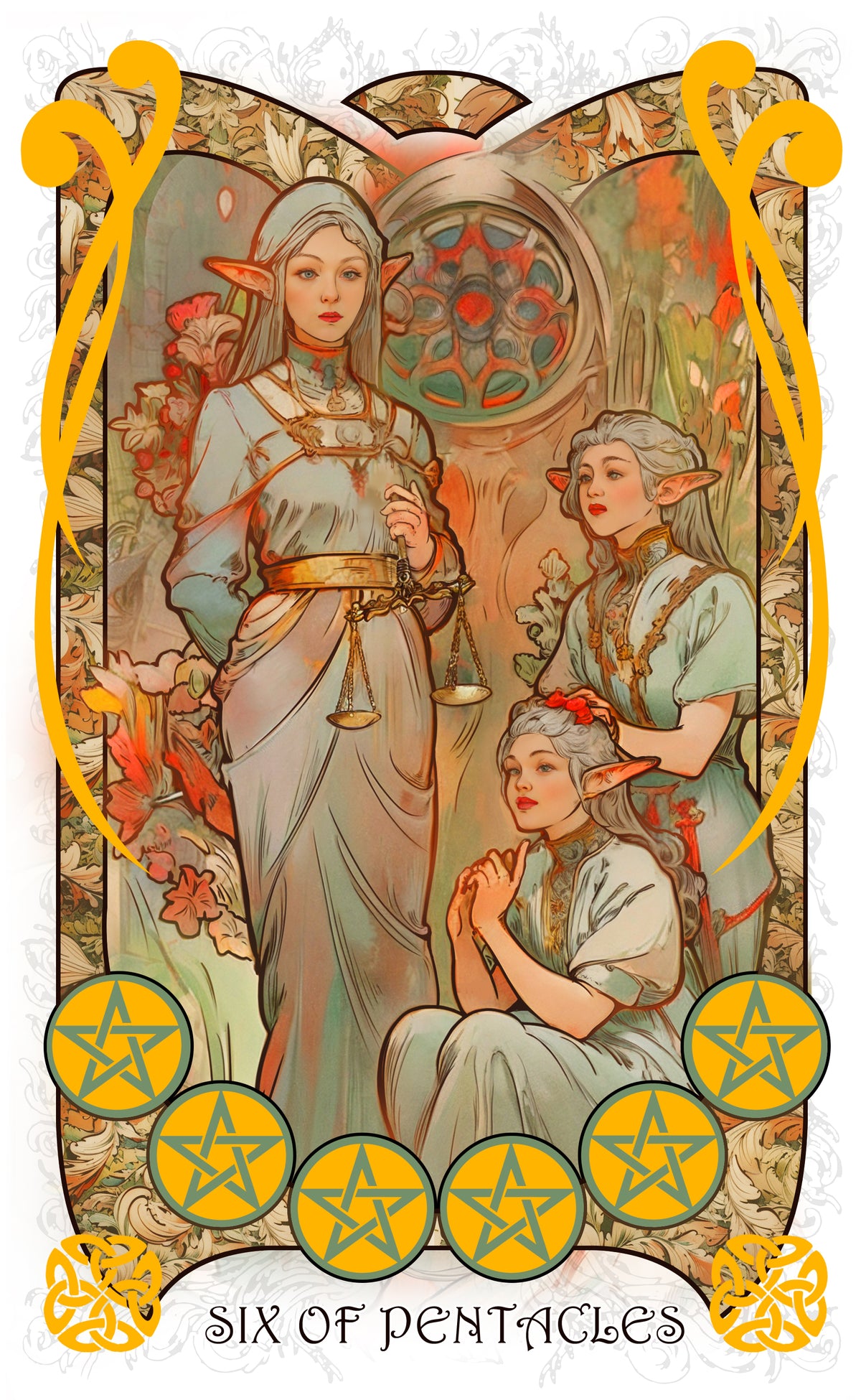The Forest Knows Tarot – Six of Pentacles
