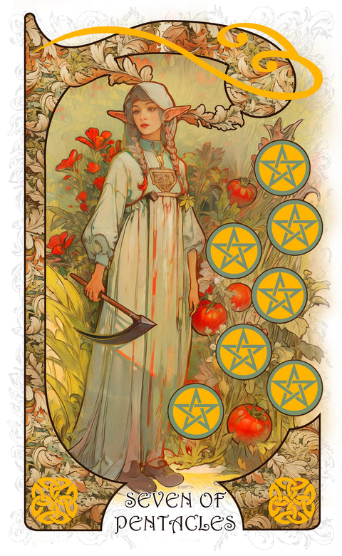 The Forest Knows Tarot – Seven of Pentacles