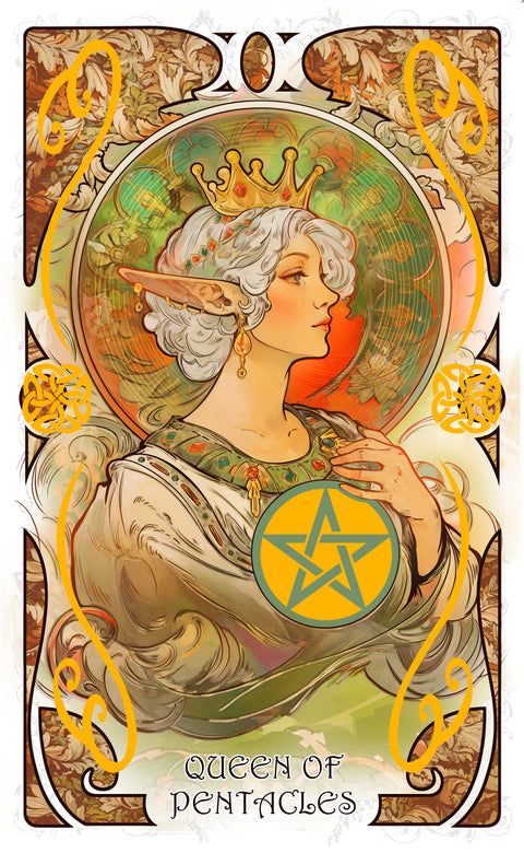 The Forest Knows Tarot – Queen of Pentacles