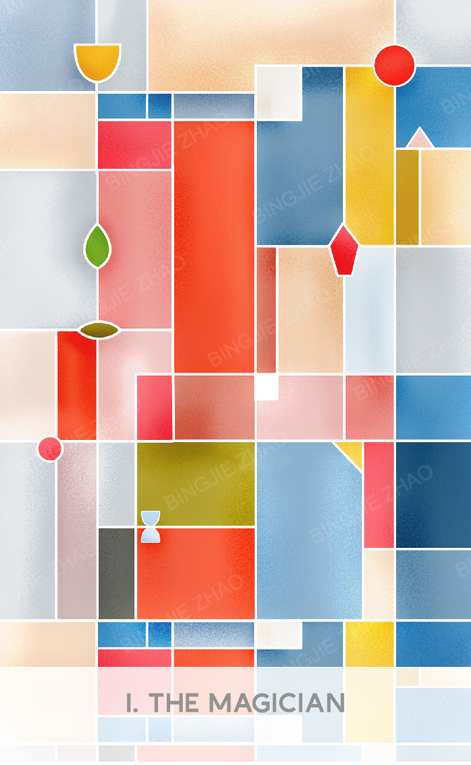 Geometric Dreamland Tarot – The Magician