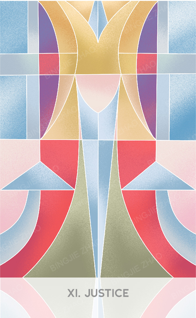 Geometric Dreamland Tarot – Justice