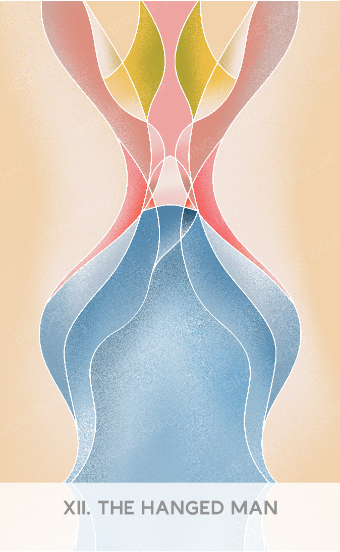 Geometric Dreamland Tarot – The Hanged Man