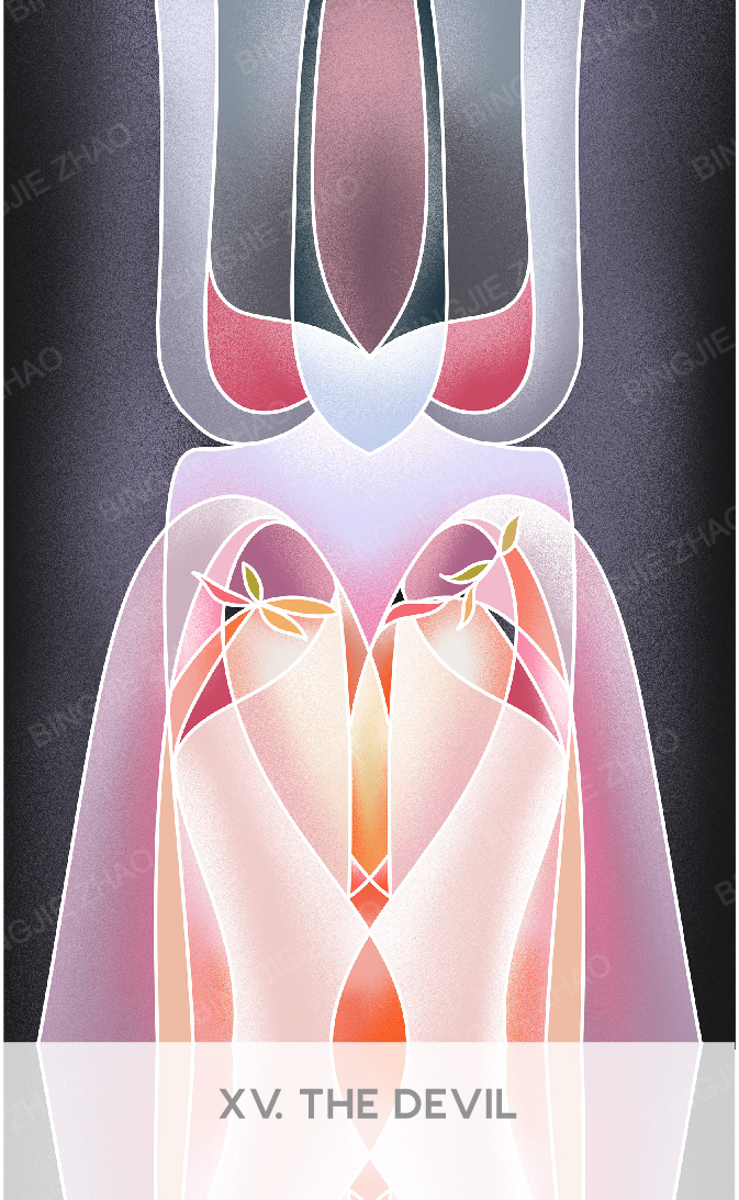 Geometric Dreamland Tarot – The Devil