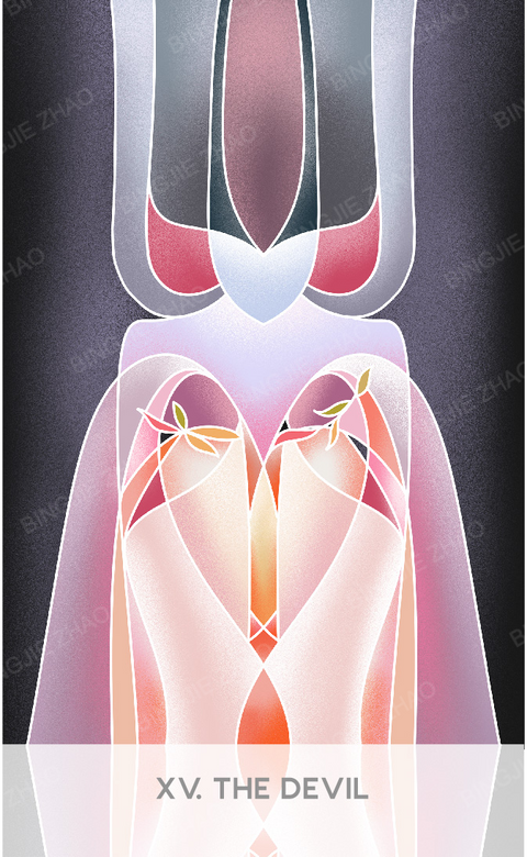 Geometric Dreamland Tarot – The Devil