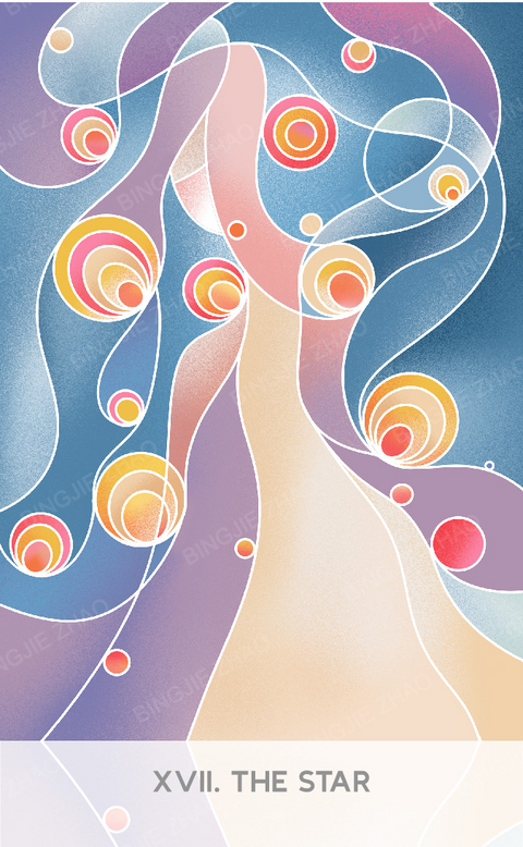 Geometric Dreamland Tarot – The Star