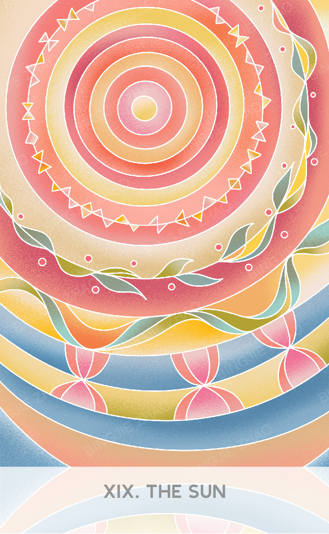 Geometric Dreamland Tarot – The Sun