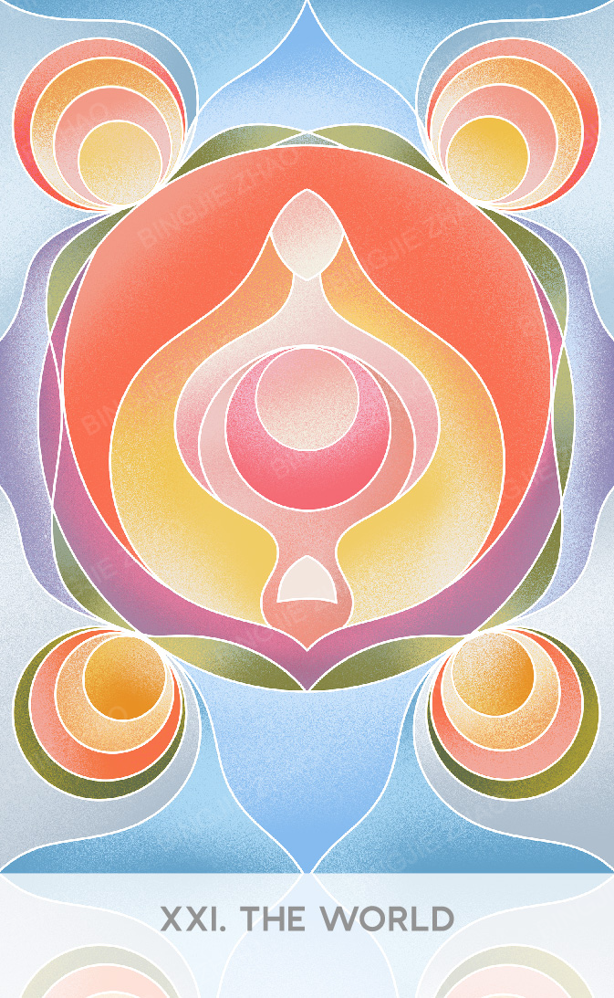 Geometric Dreamland Tarot – The World